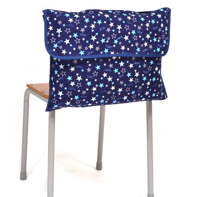 アウトレット 防災頭巾カバー スタンダード(背板幅36cmタイプ) スターライトプラネット(ネイビー)