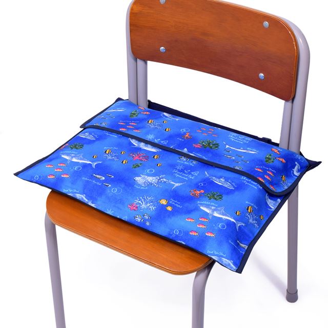 アウトレット 防災頭巾カバー スタンダード(背板幅36cmタイプ) ブルーラグーン