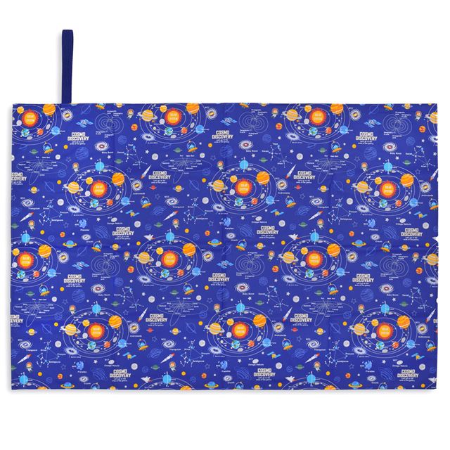 アウトレット レジャーシート 太陽系惑星とコスモプラネタリウム(ロイヤルブルー)