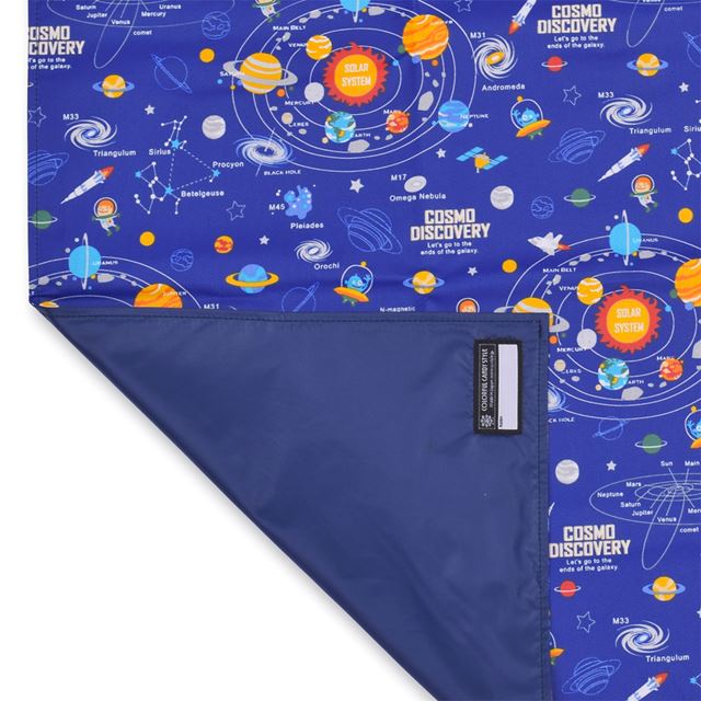 アウトレット レジャーシート 太陽系惑星とコスモプラネタリウム(ロイヤルブルー)
