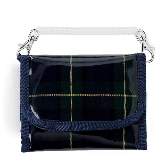 アウトレット キッズウォレット 財布 タータンチェック・ダークグリーン