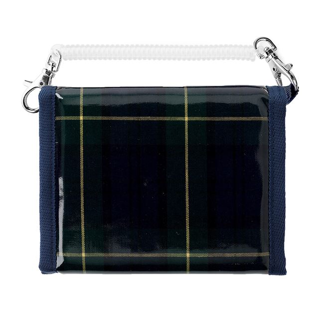 アウトレット キッズウォレット 財布 タータンチェック・ダークグリーン