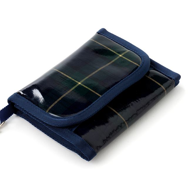 アウトレット キッズウォレット 財布 タータンチェック・ダークグリーン