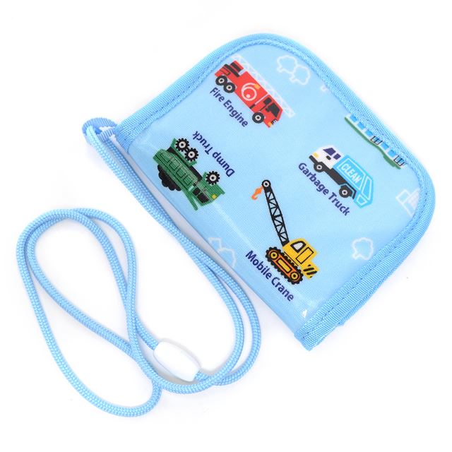 アウトレット コインケース アクセル全開はたらく車(ライトブルー)