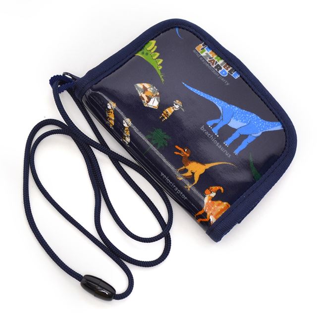 【10%OFF：クリスマスセール】 アウトレット コインケース 発見!探検!恐竜大陸(ネイビー)