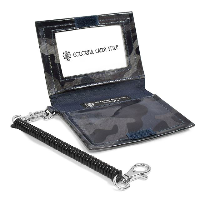 【10%OFF：クリスマスセール】 アウトレット パスケース 迷彩・グレー