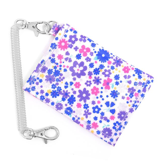 【10%OFF：クリスマスセール】 アウトレット パスケース フラワー模様のエアリーシャワー(ラベンダー)