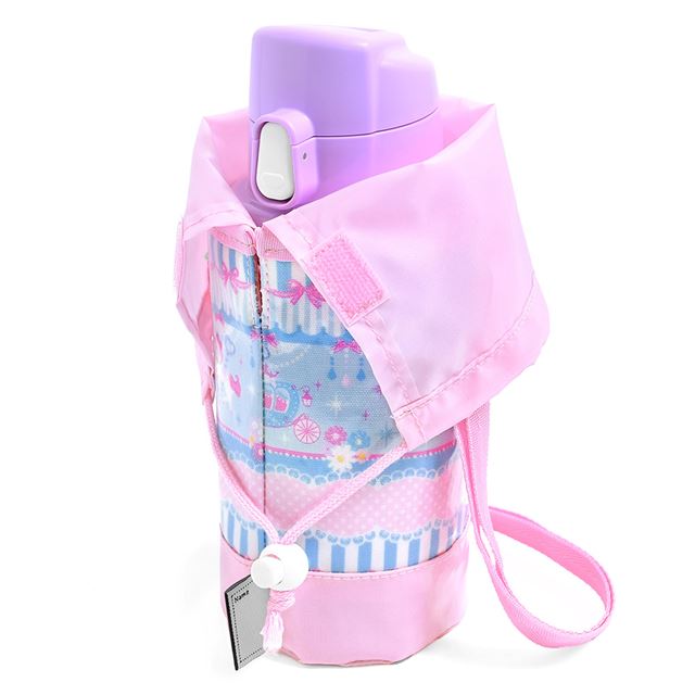 アウトレット 水筒カバー スモールタイプ レースチュールとメリーゴーランド(ライトブルー)