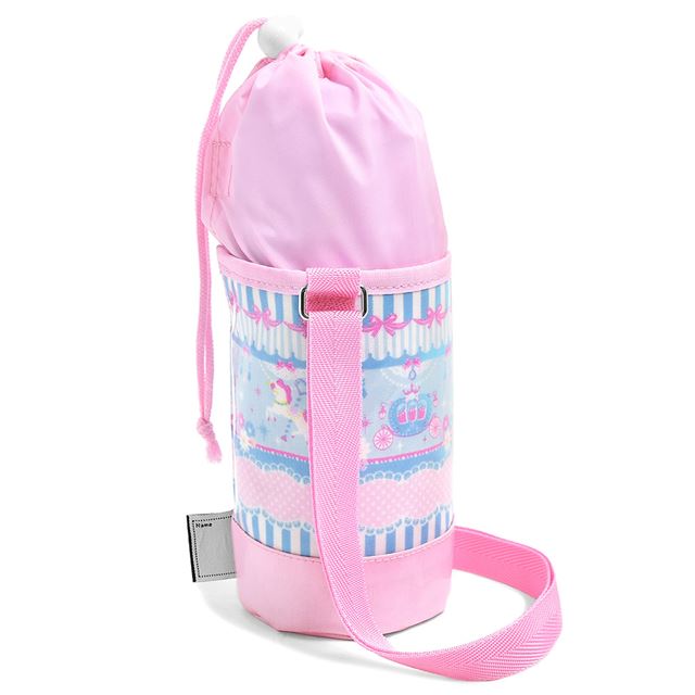 アウトレット 水筒カバー スモールタイプ レースチュールとメリーゴーランド(ライトブルー)