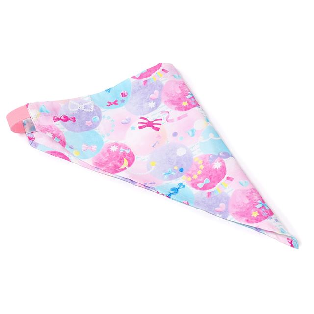 アウトレット バッククロス子どもエプロン(100～120cm) ふわふわキュートなキャンディポップ