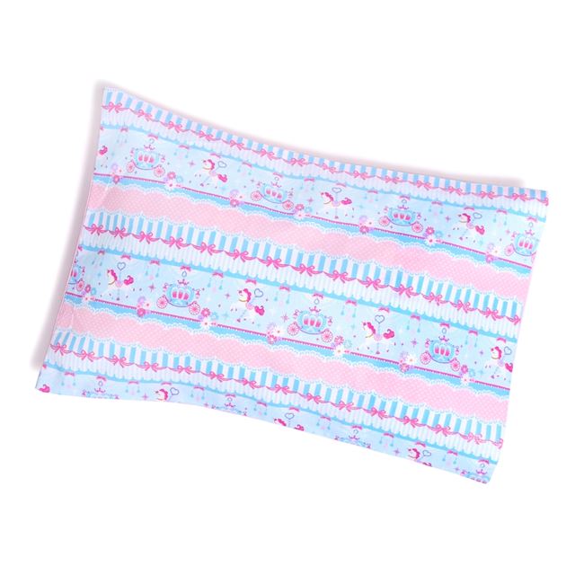 アウトレット 布団カバーセット レースチュールとメリーゴーランド(ライトブルー)