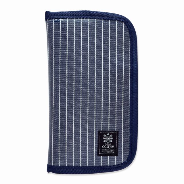 アウトレット 彫刻刀ケース(ケースのみ) ピンストライプ・インディゴ