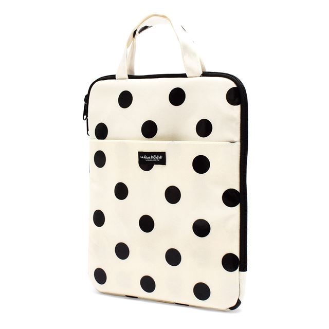 アウトレット decor PolkaDot タブレット・パソコンケース (11インチ) polka dot large (twill×white)