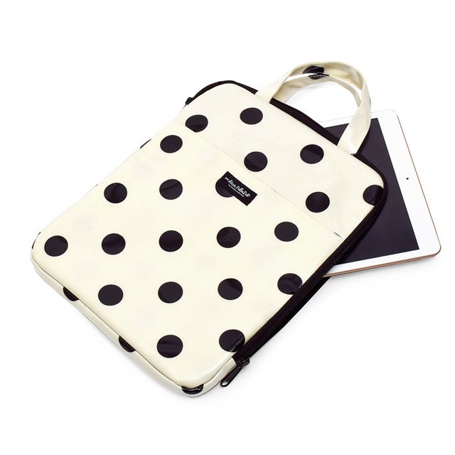 アウトレット decor PolkaDot タブレット・パソコンケース (11インチ) polka dot large (twill×white)