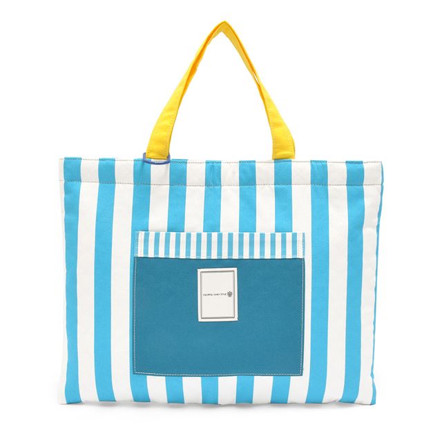 アウトレット レッスンバッグ キルティング ブルーストライプ