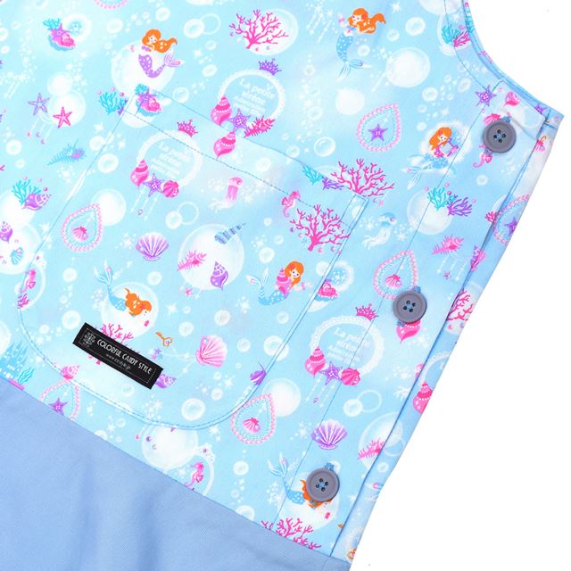 アウトレット 保育士エプロン マーメイドと輝く光のフィルハーモニー