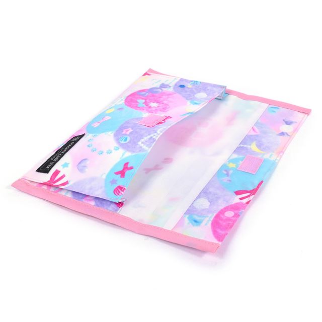 アウトレット 抗菌 マスクケース ダブルポケット(携帯用) ふわふわキュートなキャンディポップ