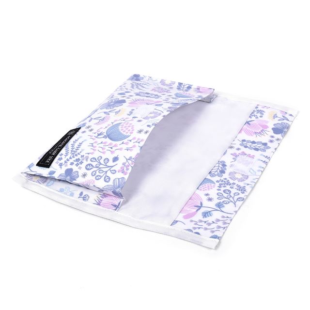 アウトレット 抗菌 マスクケース ダブルポケット(携帯用) ミスティフラワー