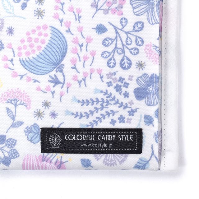 アウトレット 抗菌 マスクケース ダブルポケット(携帯用) ミスティフラワー