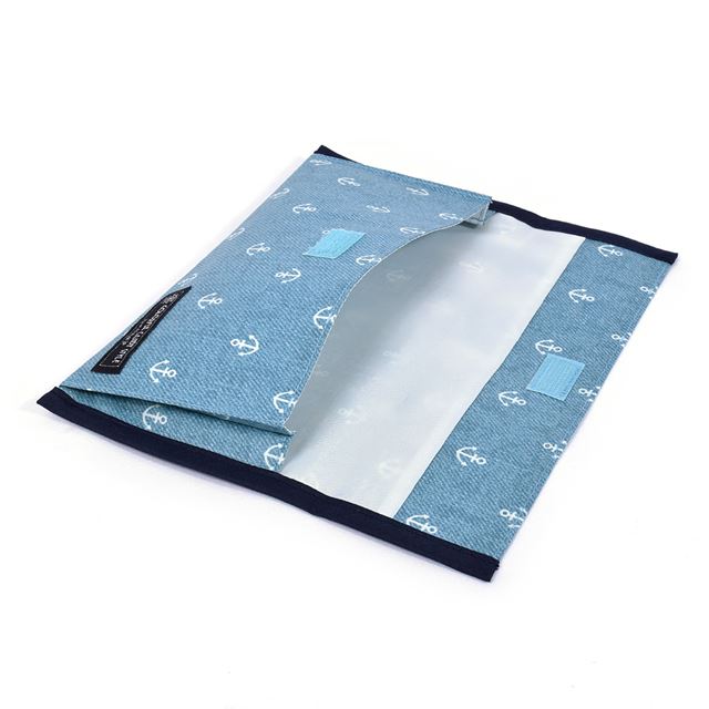 アウトレット 抗菌 マスクケース ダブルポケット(携帯用) 潮風香るヴィンテージ・マリン