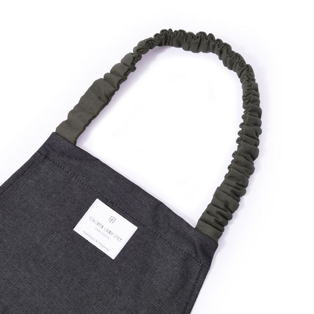 アウトレット 抗ウイルス・抗菌子どもエプロン(100～120cm) ブラック