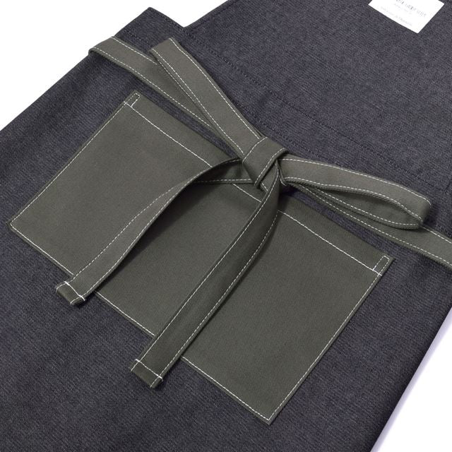 アウトレット 抗ウイルス・抗菌子どもエプロン(100～120cm) ブラック