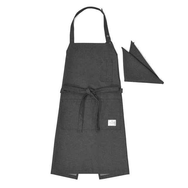 アウトレット 抗ウイルス・抗菌エプロン(150～170cm） ブラック