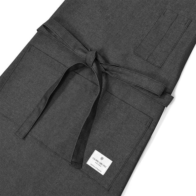 アウトレット 抗ウイルス・抗菌エプロン(150～170cm） ブラック