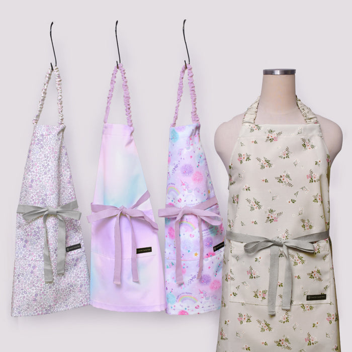 子どもエプロン (100-120cm・130-160cm) 三角巾付き【女の子人気ランキングTOP21】