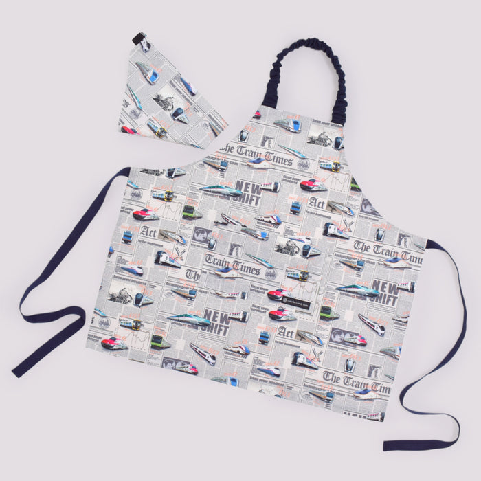 カラフルキャンディスタイルの三角巾付きキッズエプロン。子供用で、着脱簡単。男の子と女の子兼用で、家庭科の授業やお手伝いで大活躍。