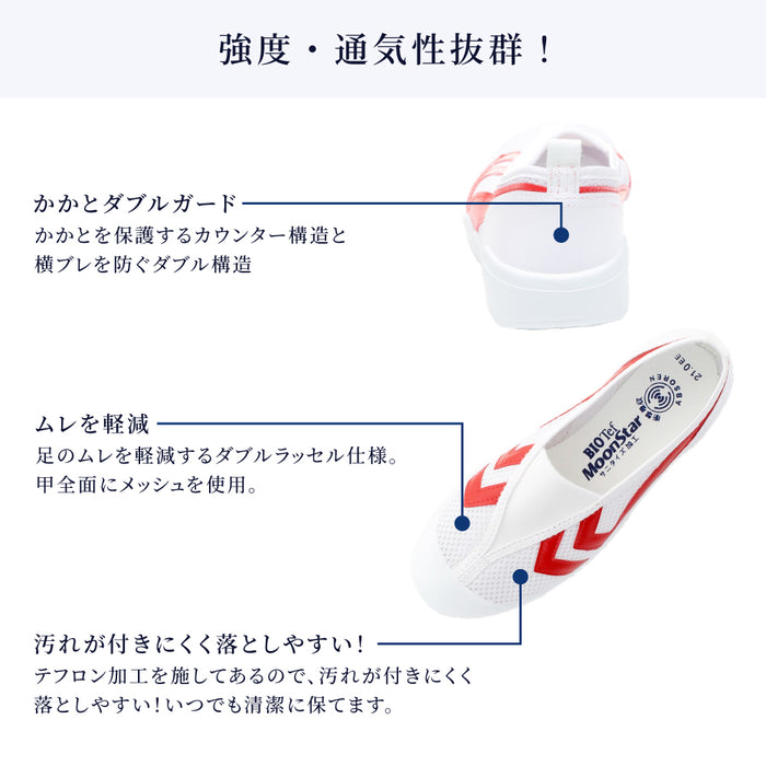 カラフルキャンディスタイルのシューズケースにピッタリの上履きです。