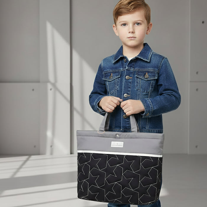 カラフルキャンディスタイルのマチ付きレッスンバッグ。丈夫なキルティング素材の手提げバッグ。男の子と女の子兼用で通園・通学でも大活躍。