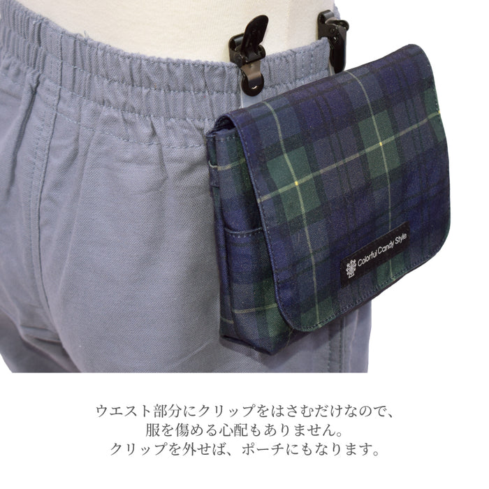 カラフルキャンディスタイルの移動ポケット。ポケットがない服に簡単に取り付けられる便利な移動ポケット。旅行、遠足でも大活躍。