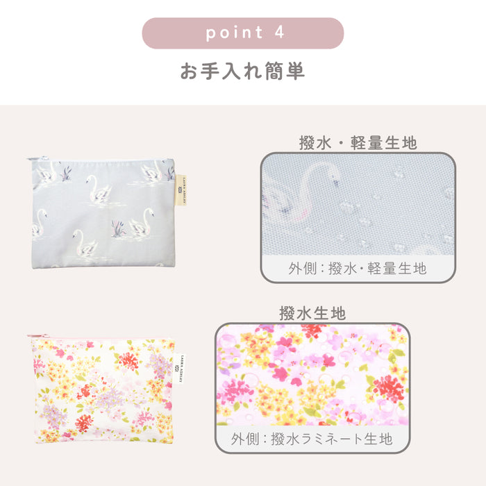 ゆうパケット対応 【LAURA ASHLEY人気ランキングTOP4】フラットポーチ