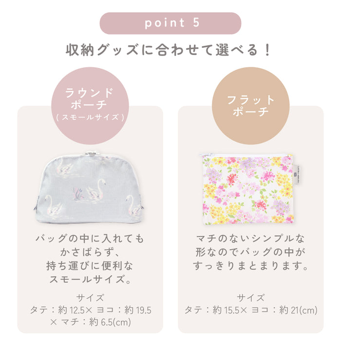 ゆうパケット対応 【LAURA ASHLEY人気ランキングTOP4】フラットポーチ