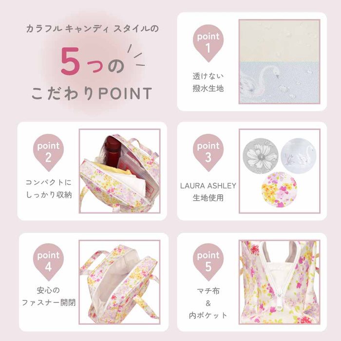 カラフルキャンディスタイルのセミボストンバッグ。プールバッグや旅行用バッグとして大活躍。出し入れスムーズな両開きファスナー仕様。底マチが広く、荷物がたくさん入ります。