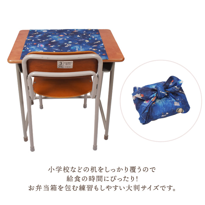 カラフルキャンディスタイルのランチクロス。給食トレーや食器の下に敷ける大きめサイズ。