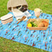 カラフルキャンディスタイルのレジャーシート。こども1人用のコンパクトサイズ。男の子と女の子兼用で運動会、遠足などで大活躍。