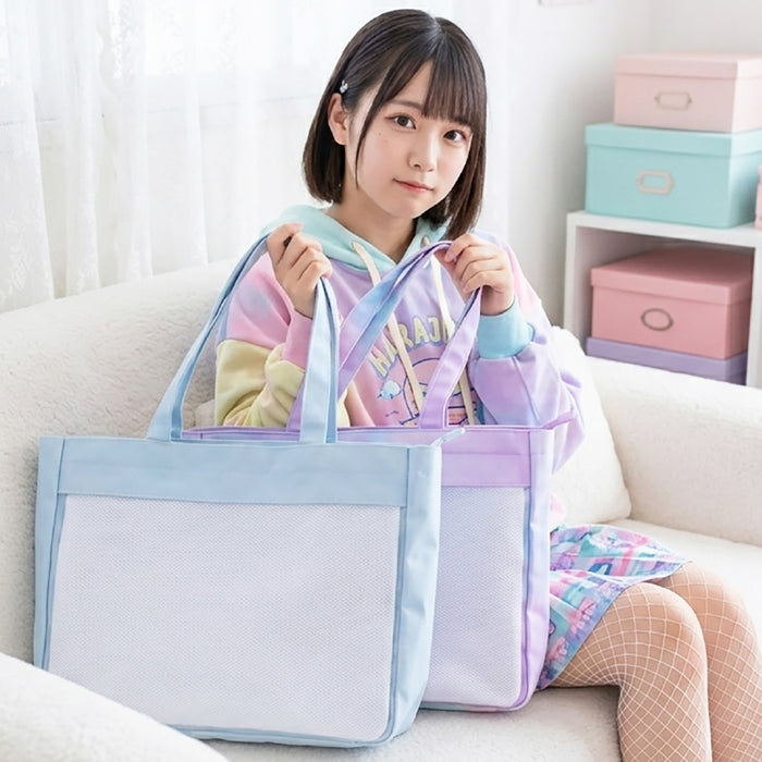 カラフルキャンディスタイルの痛バッグA4・推し活バッグ。オンもオフも推し全開。“可愛い”をずっと持ち歩ける推し活バッグ