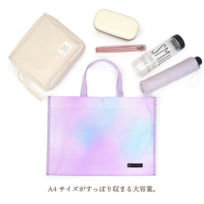カラフルキャンディスタイルのお稽古バッグ。たっぷり入る安心の大容量バッグです。
