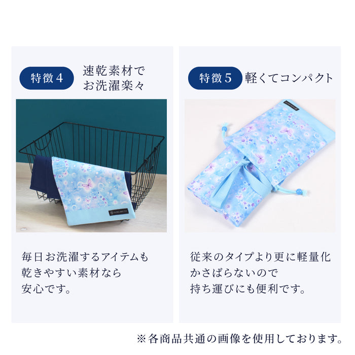 カラフルキャンディスタイルのお弁当袋。子供用で、お弁当箱やお箸が入るかわいいマチ付き巾着袋。男の子と女の子兼用で大活躍。