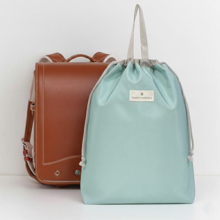 カラフルキャンディスタイルの入園入学5点セット。男の子・女の子兼用で、レッスンバッグ・シューズケース・巾着袋など、通園・通学に大活躍アイテム満載。