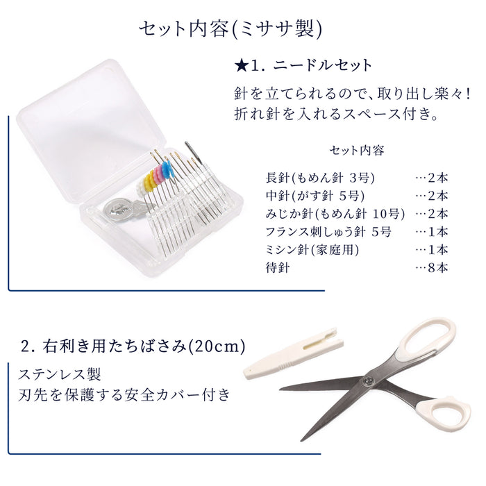 カラフルキャンディスタイルの家庭科の授業に欠かせない裁縫セット。針や糸、糸切ばさみ、メジャーなど家庭科の授業・裁縫のに必要な道具がすべてそろっています。