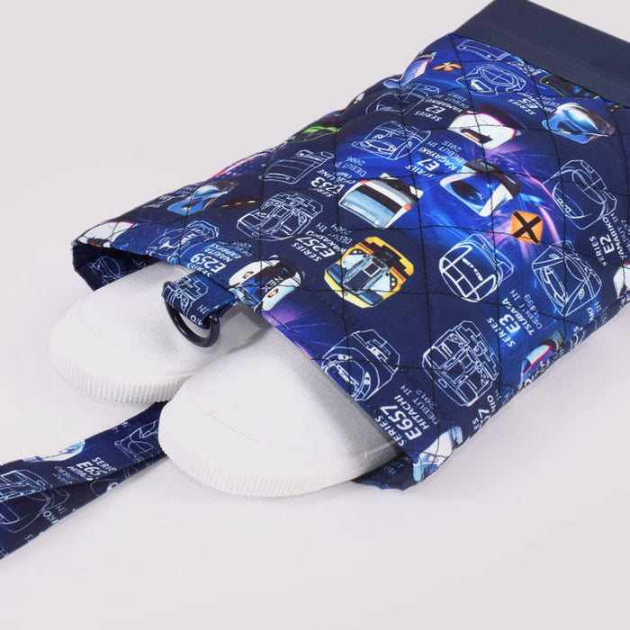 カラフルキャンディスタイルのシューズケース。子供用で、保育園や小学校で必要な上履き入れ。男の子と女の子兼用で入園、入学グッズとして大活躍。