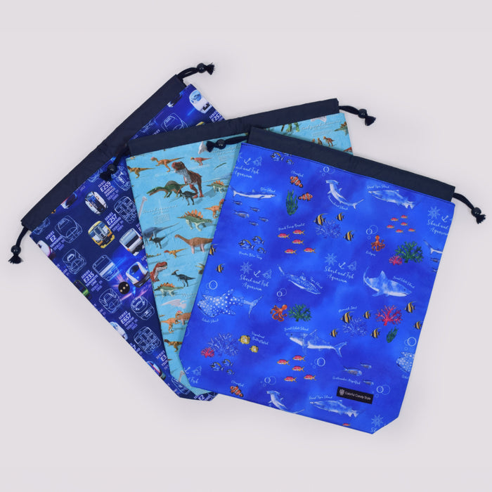 カラフルキャンディスタイルの体操服袋。子供用で、体操服やお着替えが入る巾着袋。男の子と女の子兼用で大活躍。