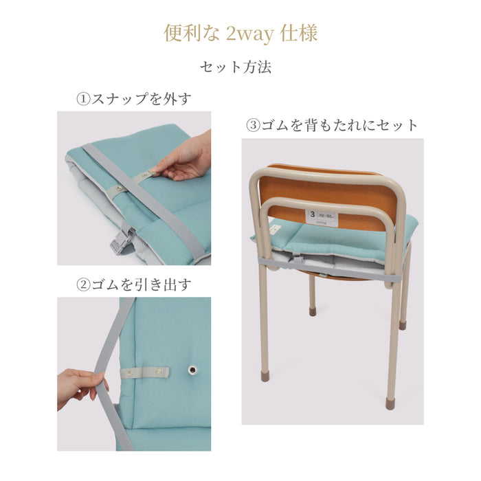 カラフルキャンディスタイルの防災頭巾。椅子固定ゴム付きで、座布団にもなる便利な防災ずきん。男の子と女の子兼用で大活躍。