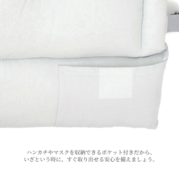 カラフルキャンディスタイルの防災頭巾。椅子固定ゴム付きで、座布団にもなる便利な防災ずきん。男の子と女の子兼用で大活躍。