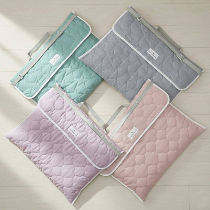 カラフルキャンディスタイルの防災頭巾カバーキルティング。おしゃれで背もたれや座布団にもできるタイプ。男の子と女の子兼用で、小学生に大人気。