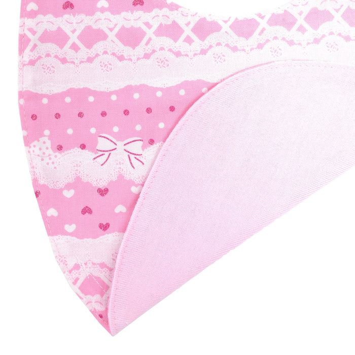[SALE: 90% OFF] Style round type Pretty cute with ribbon and lace pattern (sweet pink) 