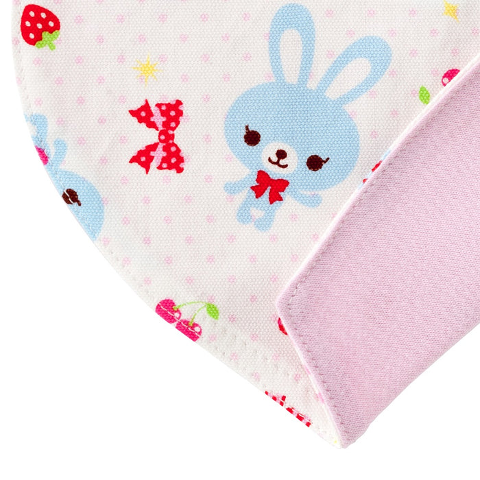 【SALE：80%OFF】 スタイ 三角タイプ ハッピーうさちゃん仲良しうさちゃん(水玉ホワイト)